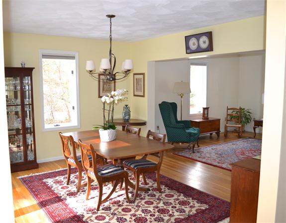 370 North Emerson Road Lexington, MA 02420 - Photo 11 of 30 a view of a dining room with furniture window and wooden floor