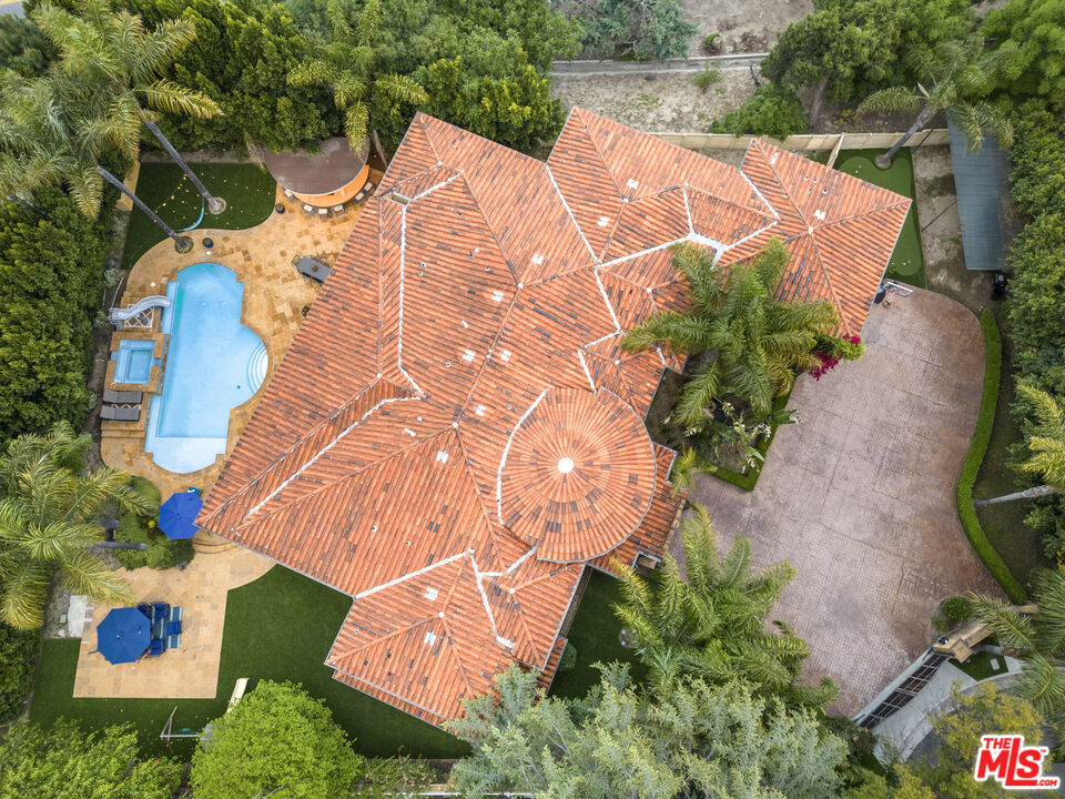 18607 Cassandra Street Tarzana, CA 91356 - Photo 9 of 58 an aerial view of a house