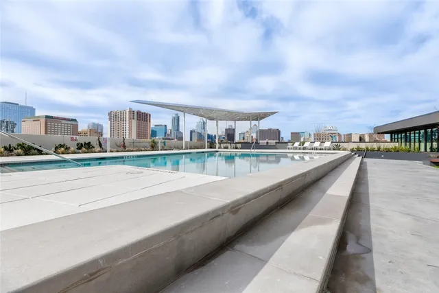 a view of building with yard