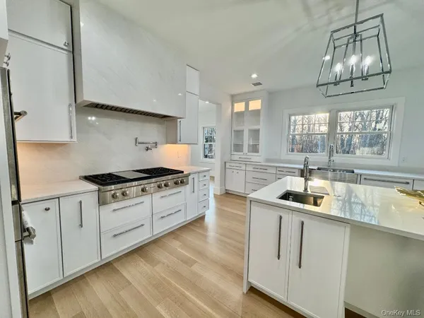 a view of a living room and dining room