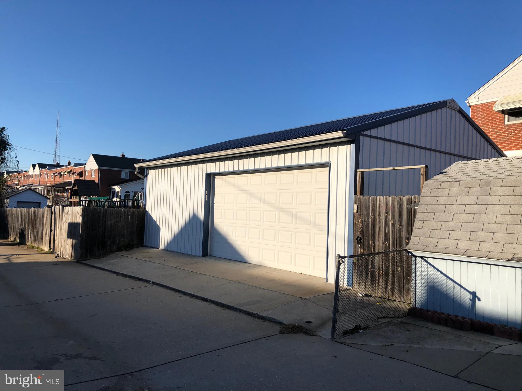 7859 Kentley Road Baltimore, MD 21222 - Photo 34 of 36 Detached Garage with partially finished Game room
