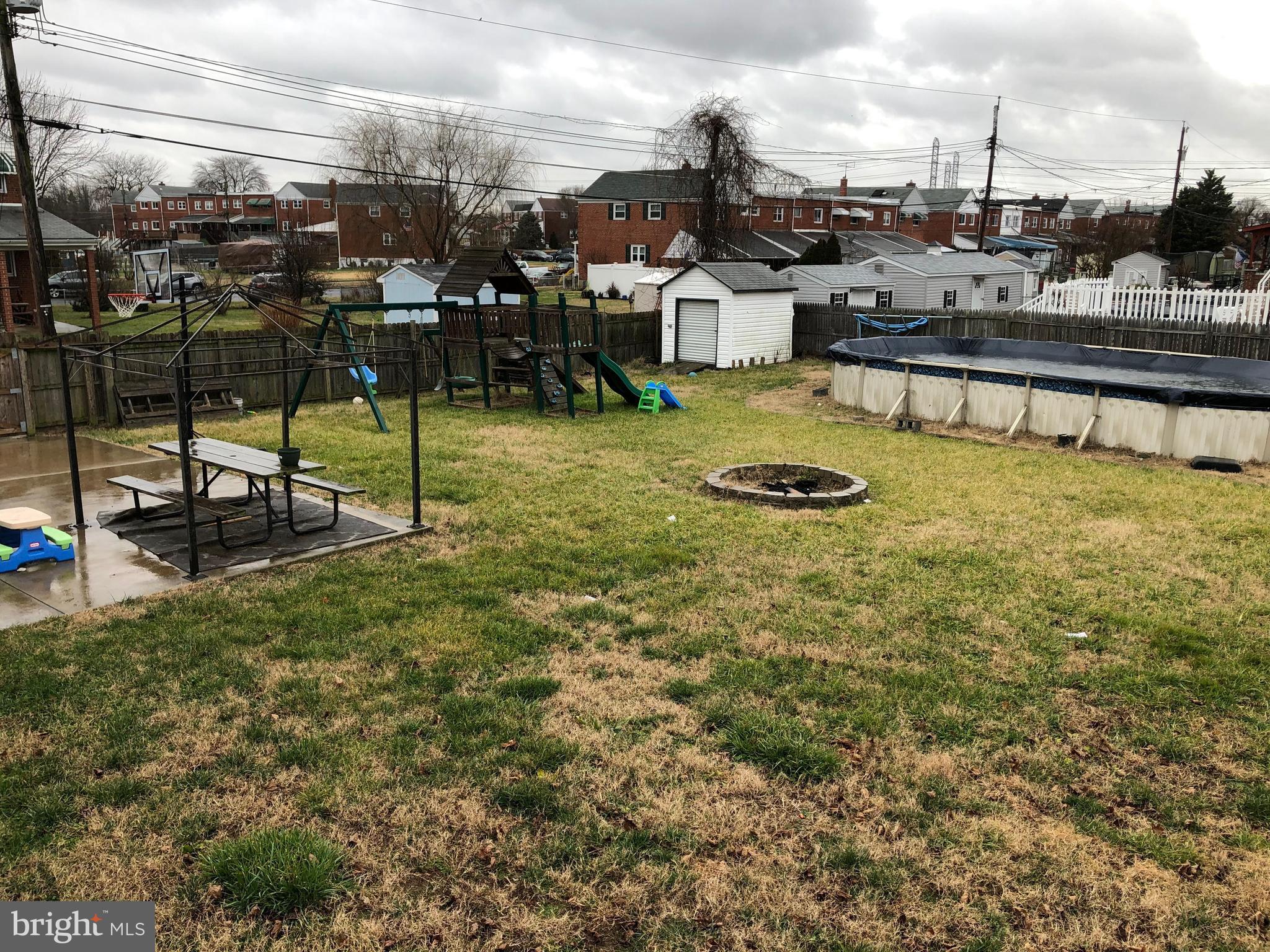 7859 Kentley Road Baltimore, MD 21222 - Photo 6 of 36 Huge Yard 4 Family Fun w/Firepit & Horse Shoe Pits
