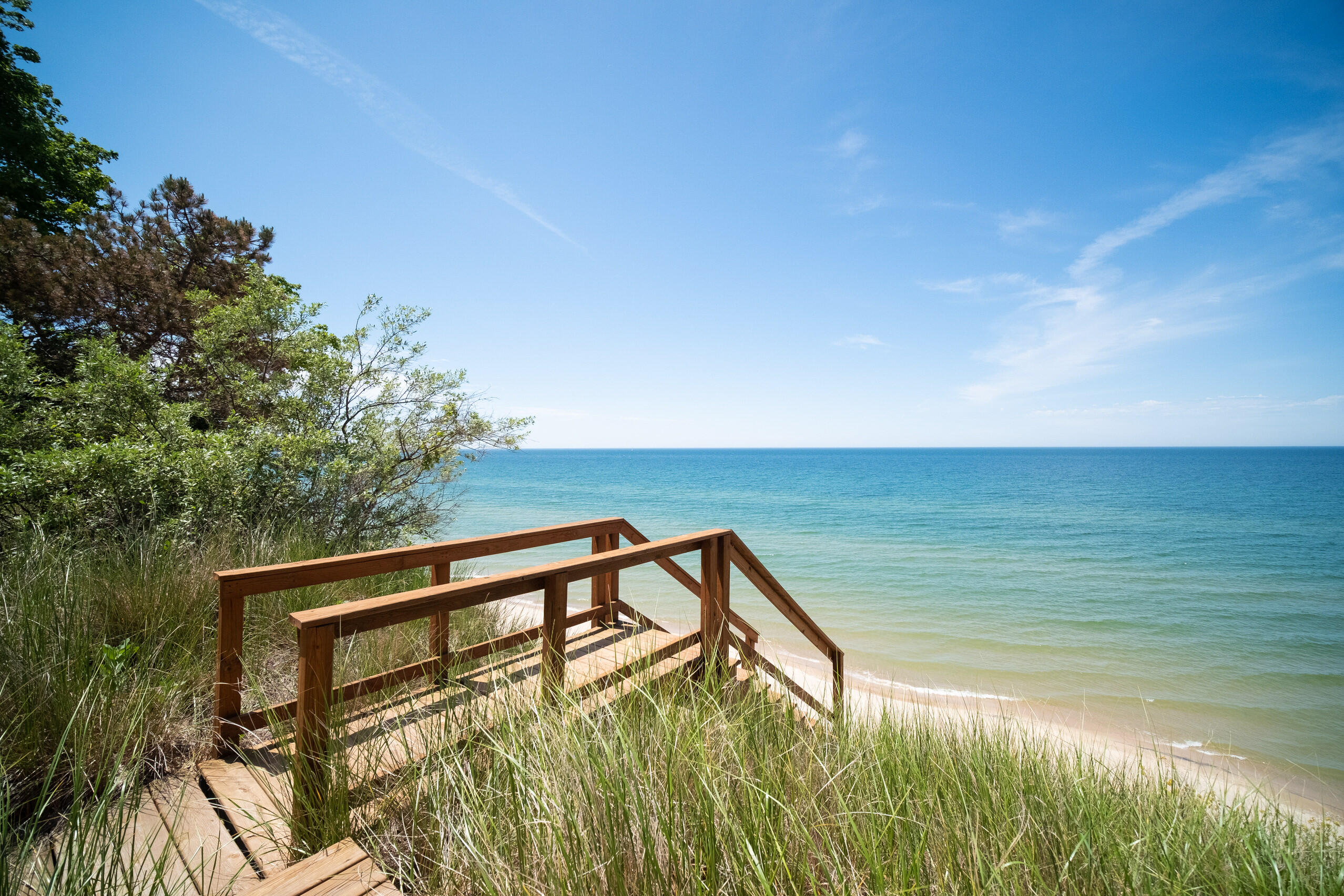 4670 Lakeshore Road Manistee, MI 49660 - Photo 8 of 66 Top of Stairs