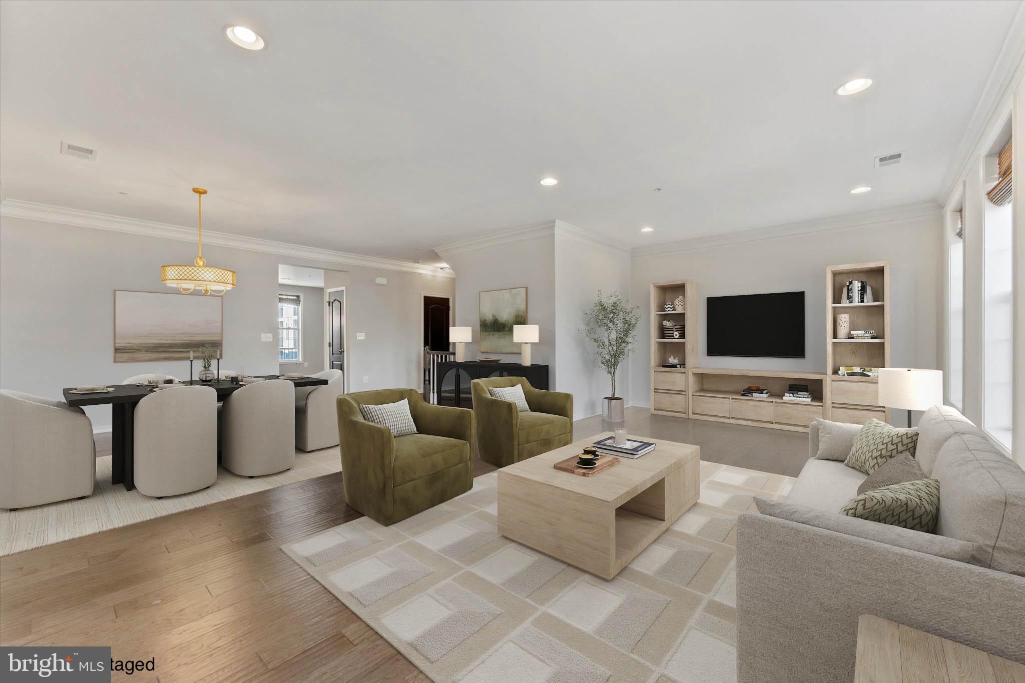 23483 Logans Ridge Terrace Ashburn, VA 20148 - Photo 19 of 37 Living/Dining Virtually Staged