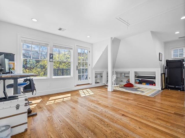 a view of a living room and dining room