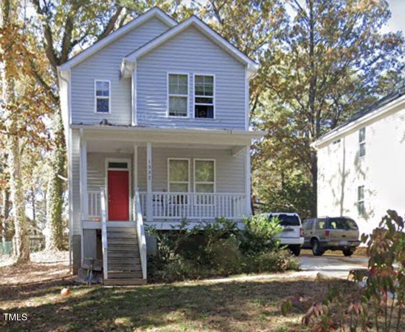 a view of a house with a patio