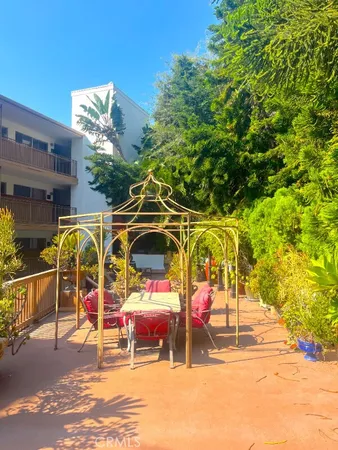 a view of outdoor space with seating area