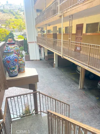 a view of a porch with furniture