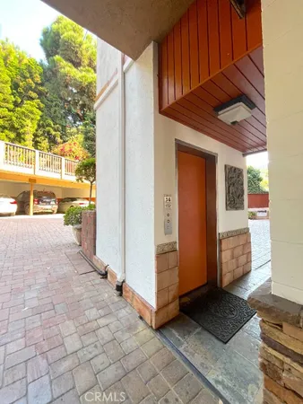 a view of front door of house