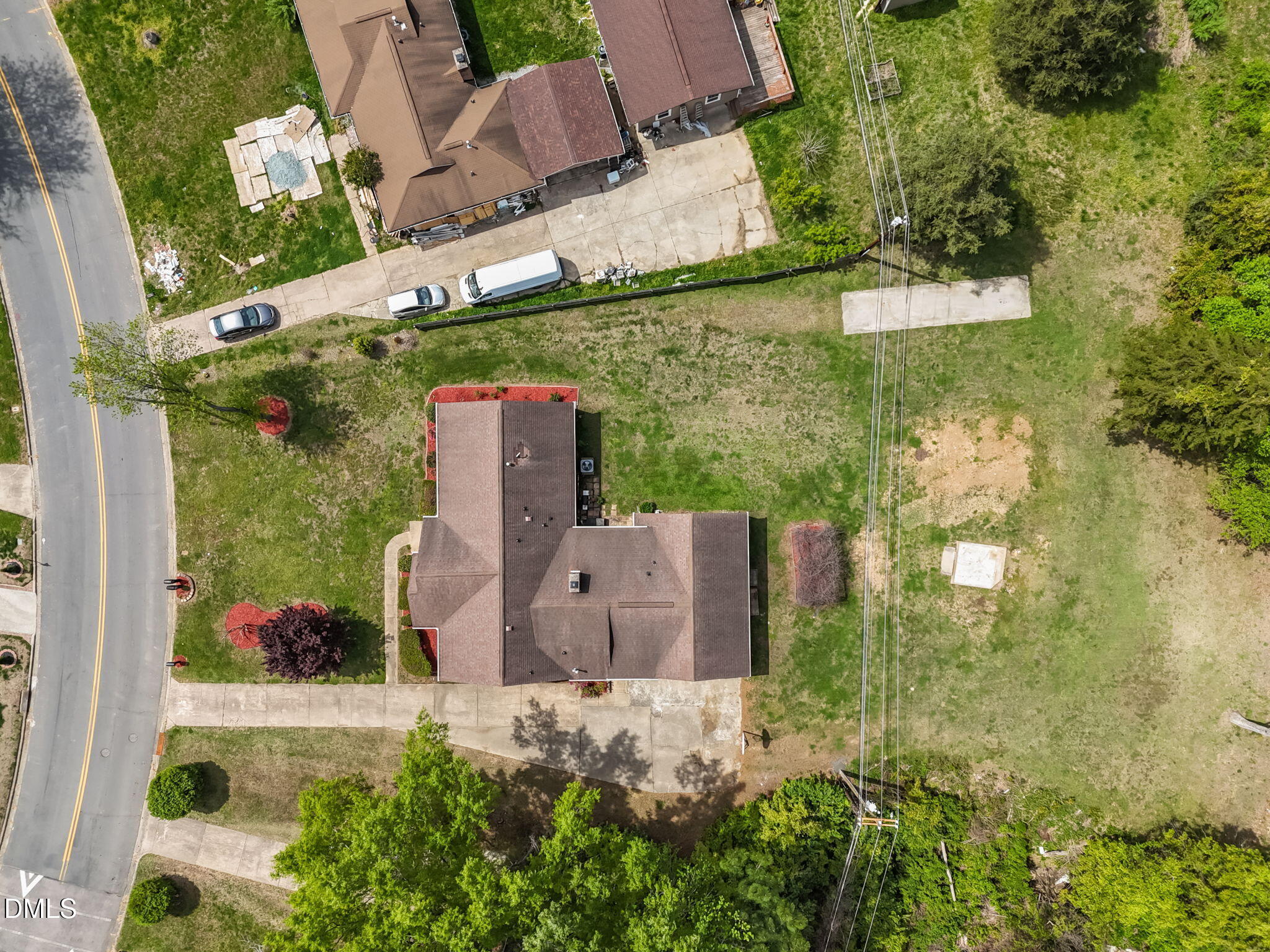 309 Rippling Stream Road Durham, NC 27704 - Photo 7 of 45 an aerial view of residential house with outdoor space