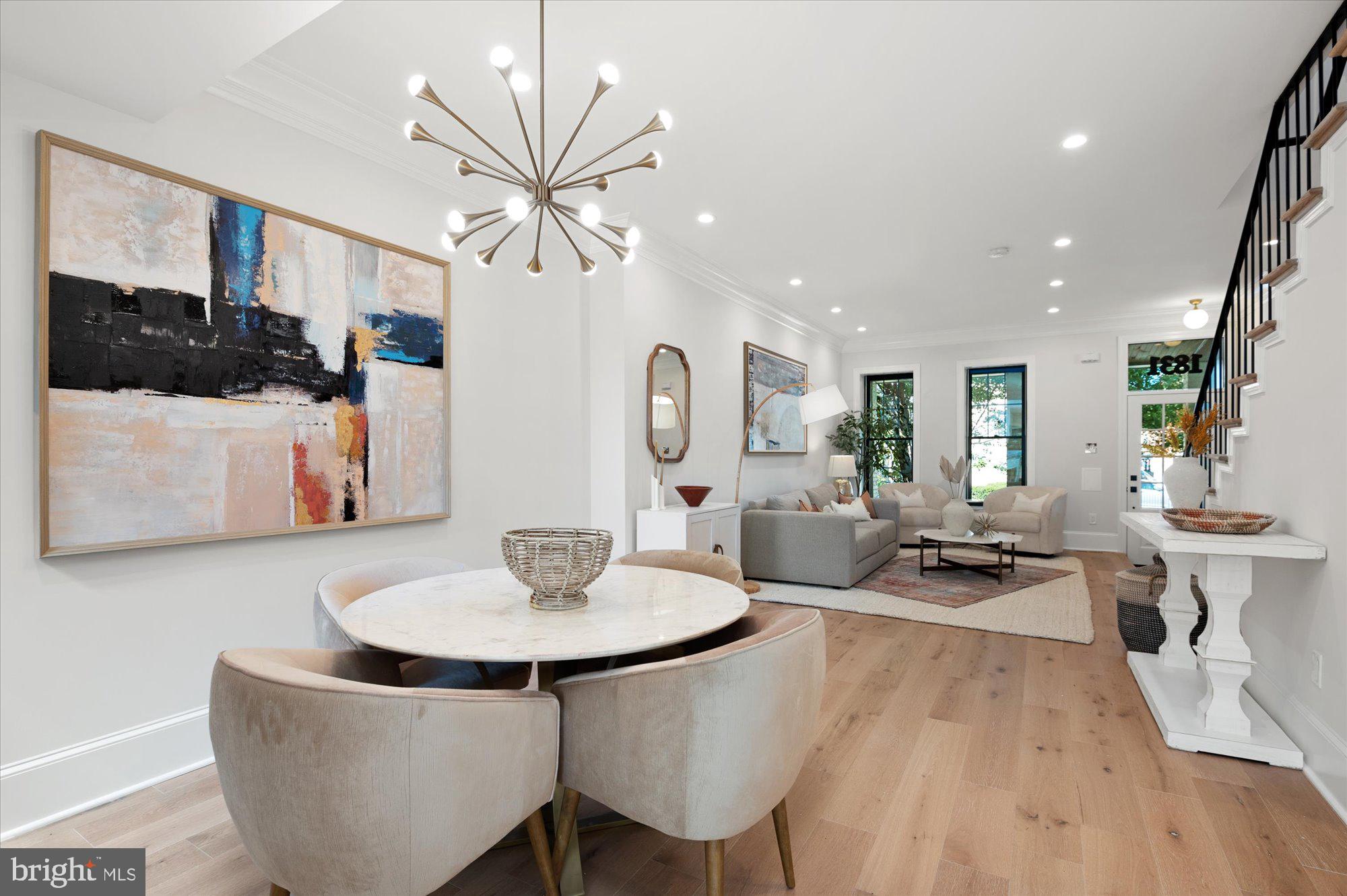 1831 12th Street Northwest Washington, DC 20009 - Photo 12 of 47 a living room with furniture and a flat screen tv