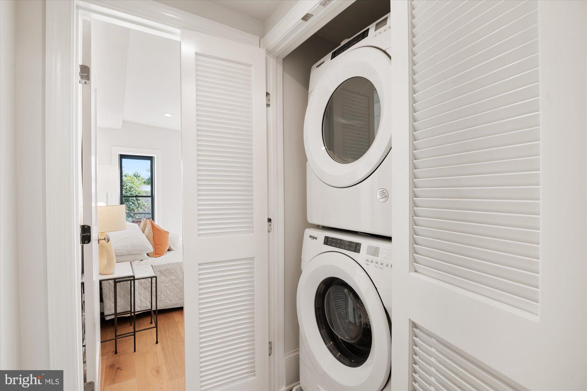 1831 12th Street Northwest Washington, DC 20009 - Photo 33 of 47 a utility room with dryer and washer