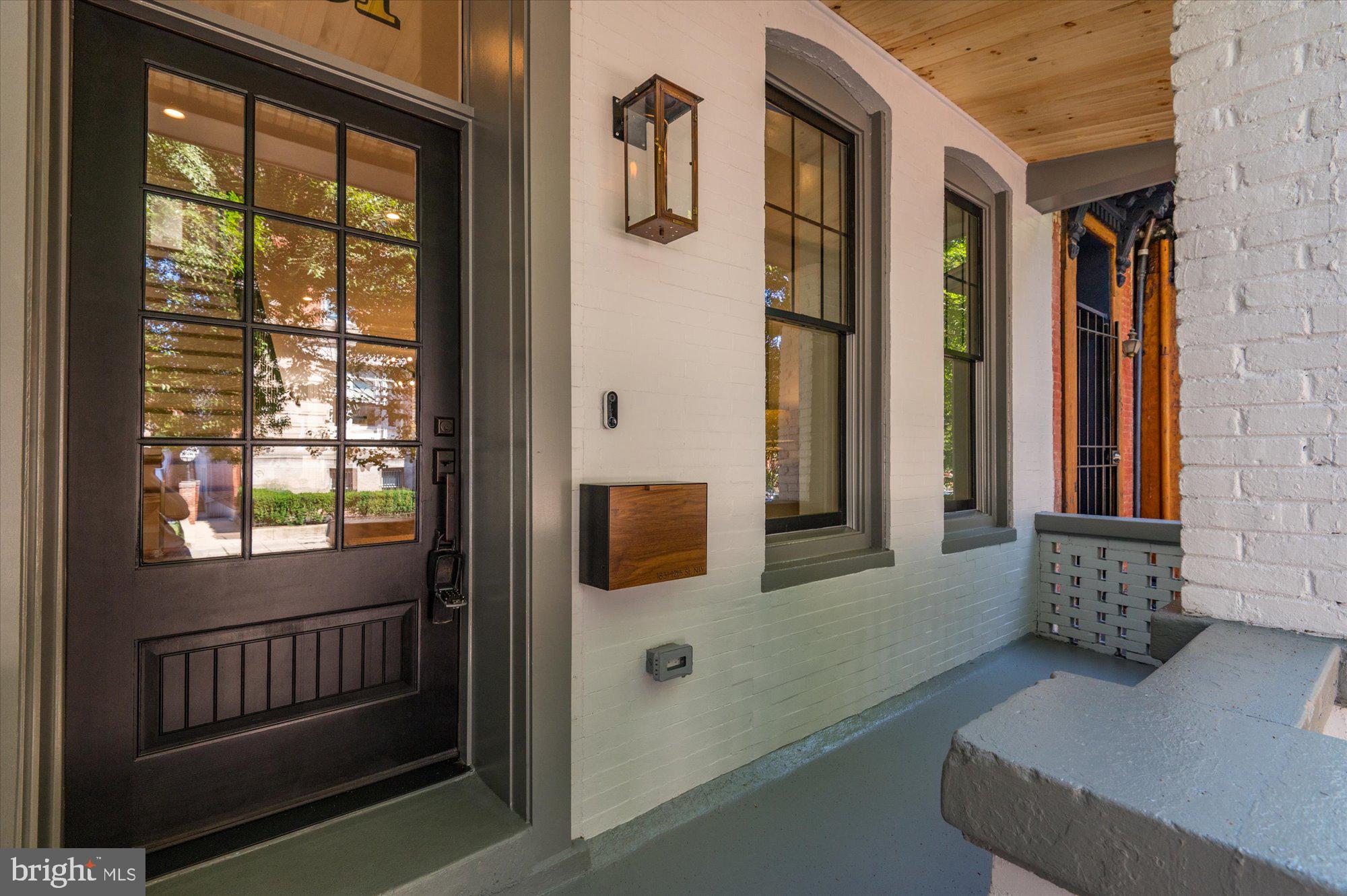 1831 12th Street Northwest Washington, DC 20009 - Photo 6 of 47 a front view of a house with entryway