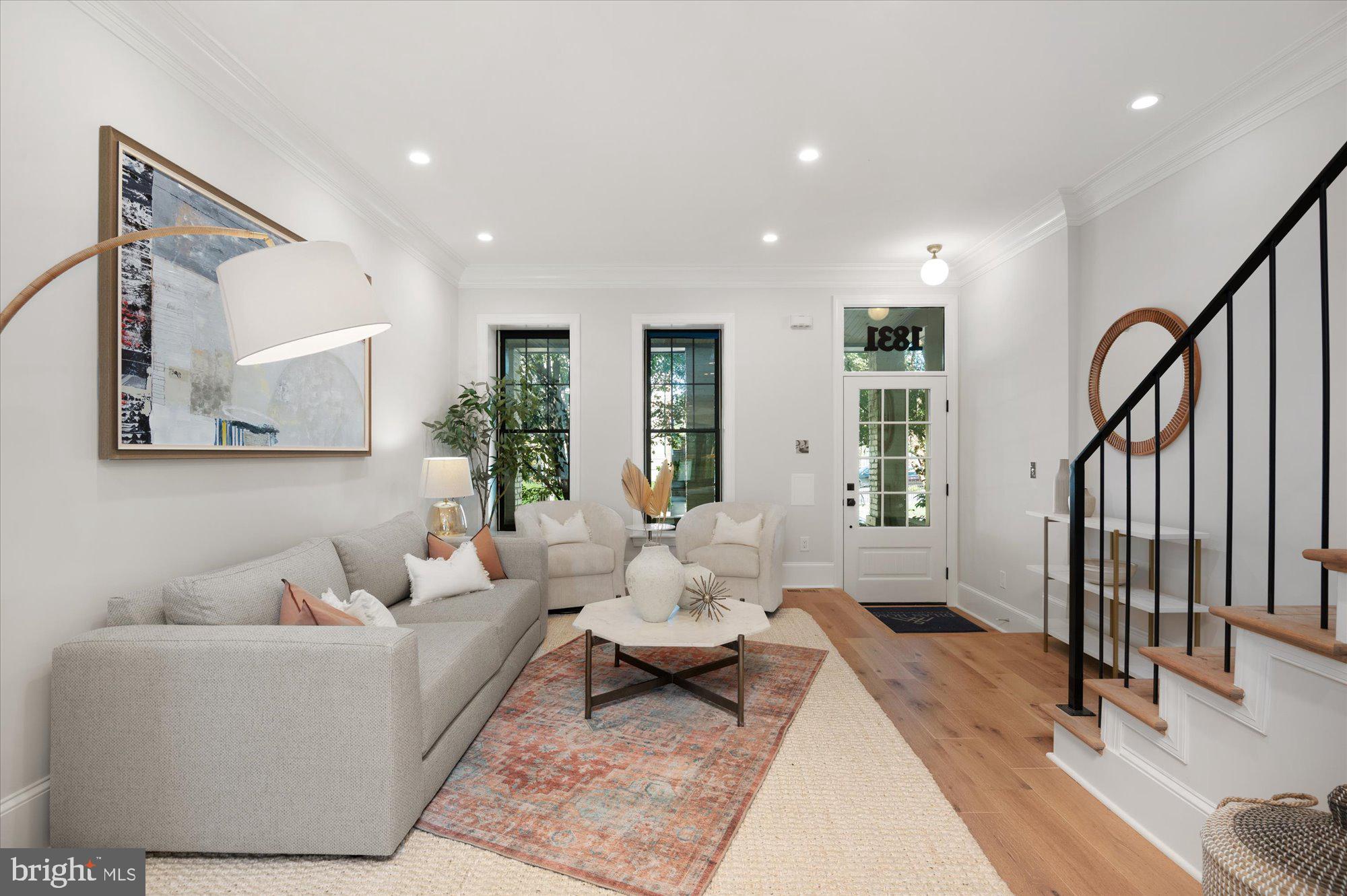 1831 12th Street Northwest Washington, DC 20009 - Photo 8 of 47 a living room with furniture and wooden floor