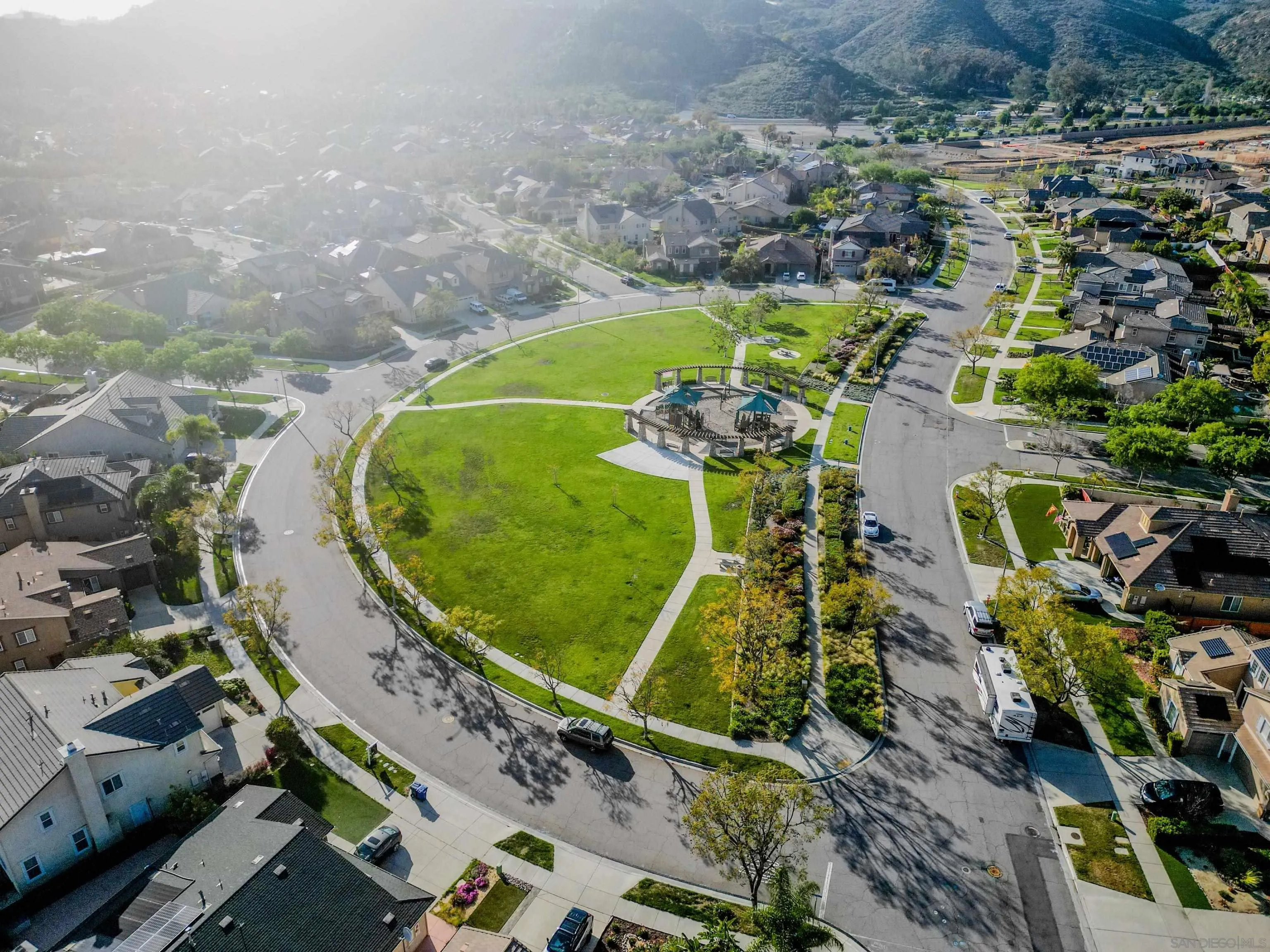 3283 Beven Drive Escondido, CA 92027 - Photo 62 of 64 an aerial view of a swimming pool and outdoor space