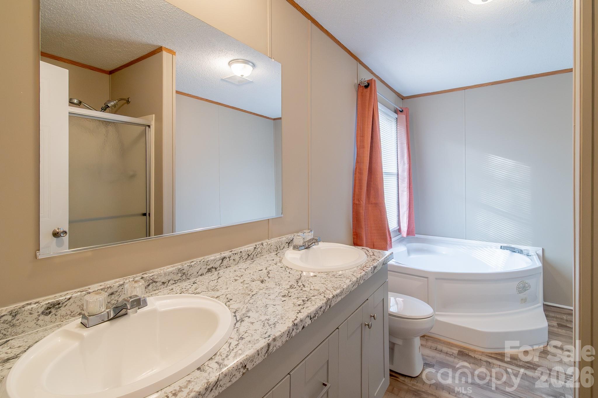 6706 Patrick Highway Patrick, SC 29584 - Photo 36 of 43 a bathroom with a granite countertop sink toilet and shower