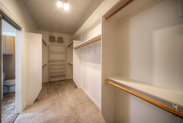 a view of closet area