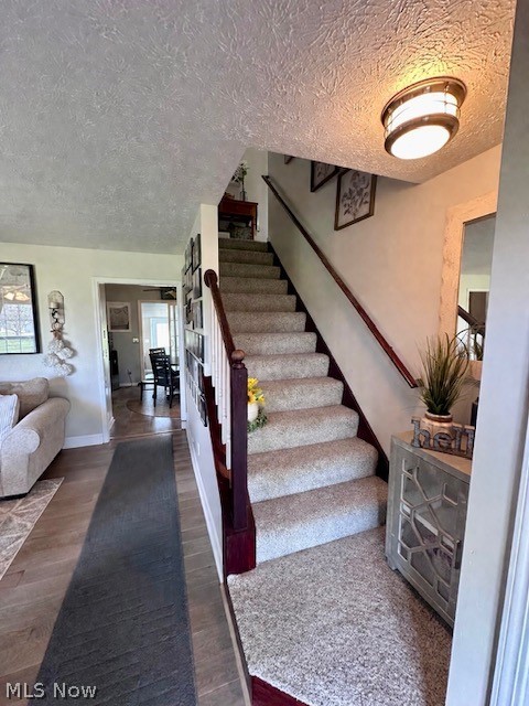 8742 Henderson Road Diamond, OH 44412 - Photo 3 of 37 Entry landing and stairs new carpet 2022