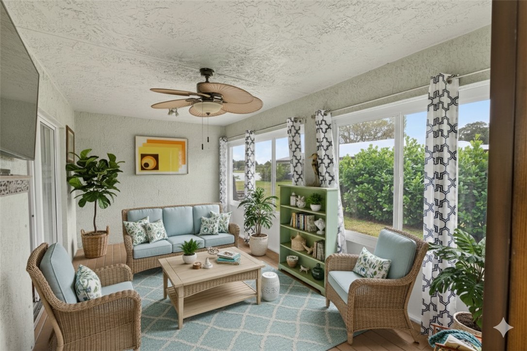 14339 Amapola Circle Fort Pierce, FL 34951 - Photo 4 of 36 a living room with furniture and a large window