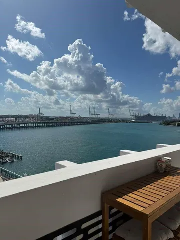 a view of a lake in middle of the lake