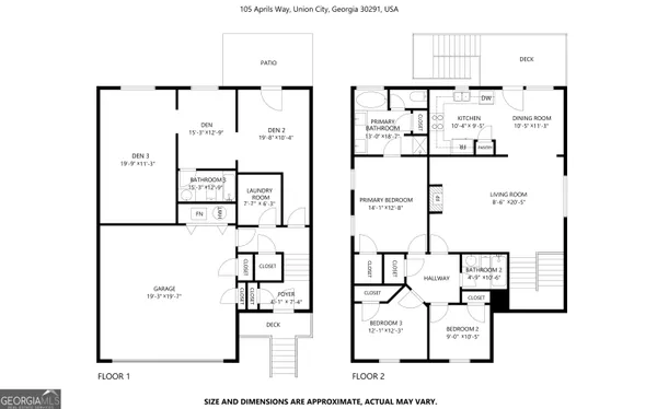 $2,145 | 105 Aprils Way, Union City, GA 30291