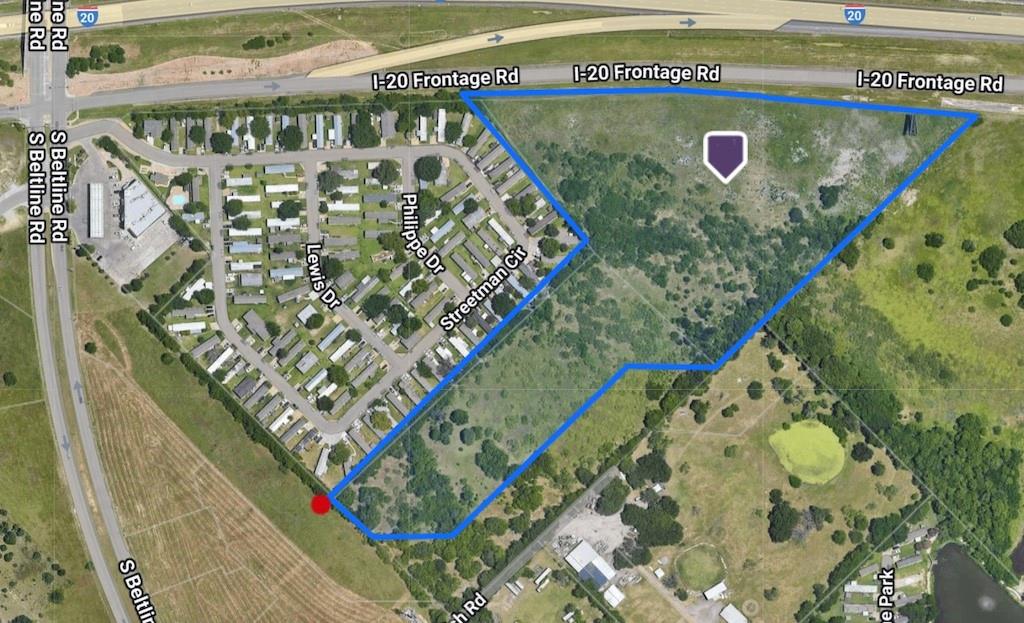 Map / location featuring property parcel outlined