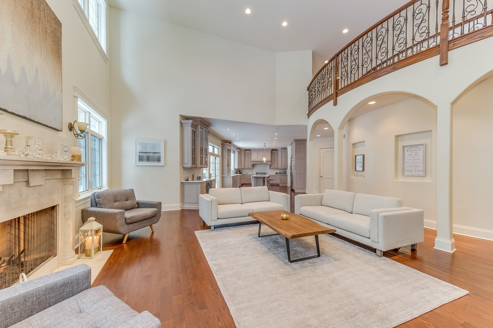 1450 Ridge Road Highland Park, IL 60035 - Photo 9 of 46 a living room with furniture and a chandelier