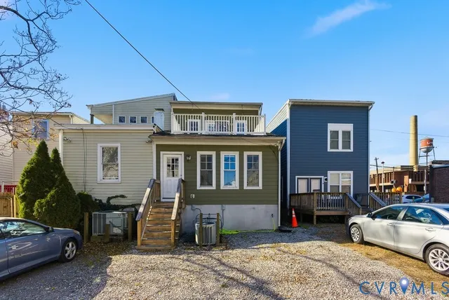 a car parked in front of a house