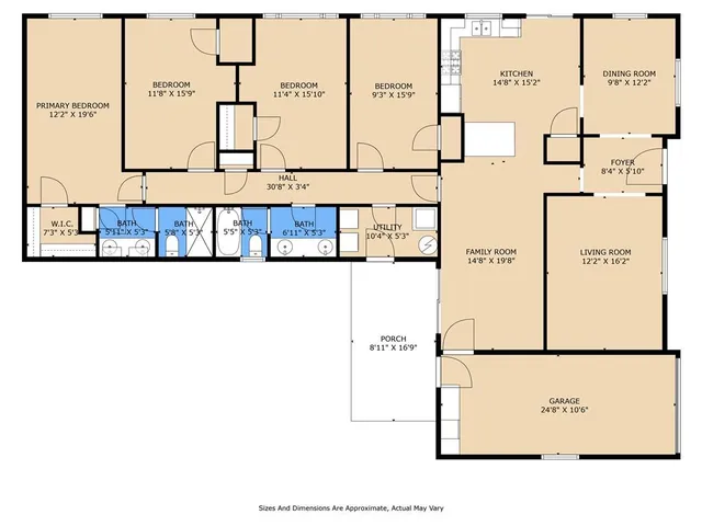 $2,400 | 1433 Poinsettia Drive, Metairie, LA 70005
