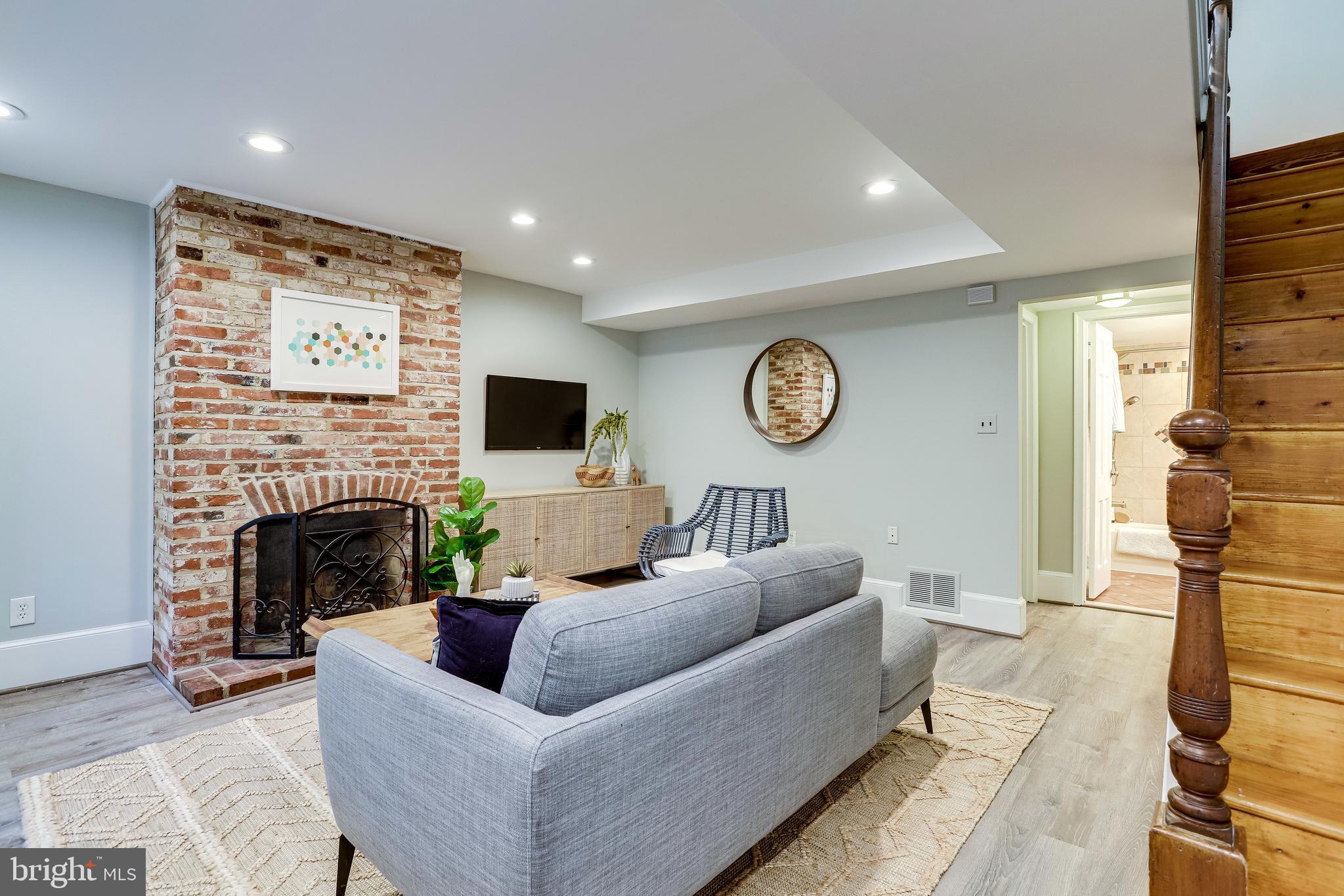 116 9th Street Southeast Washington, DC 20003 - Photo 30 of 56 Spacious connecting LL family room w/WBFP