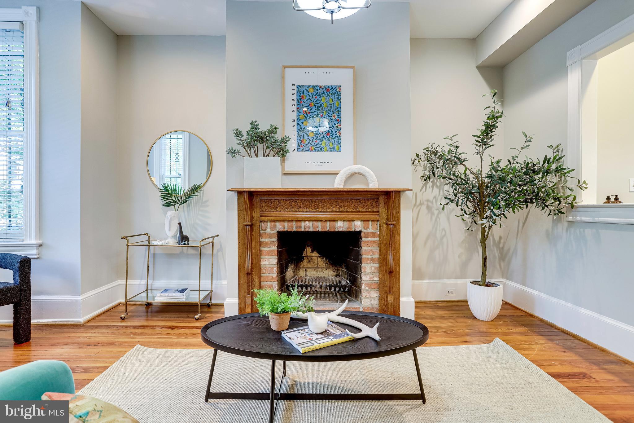 116 9th Street Southeast Washington, DC 20003 - Photo 7 of 56 Detail of fireplace mantel
