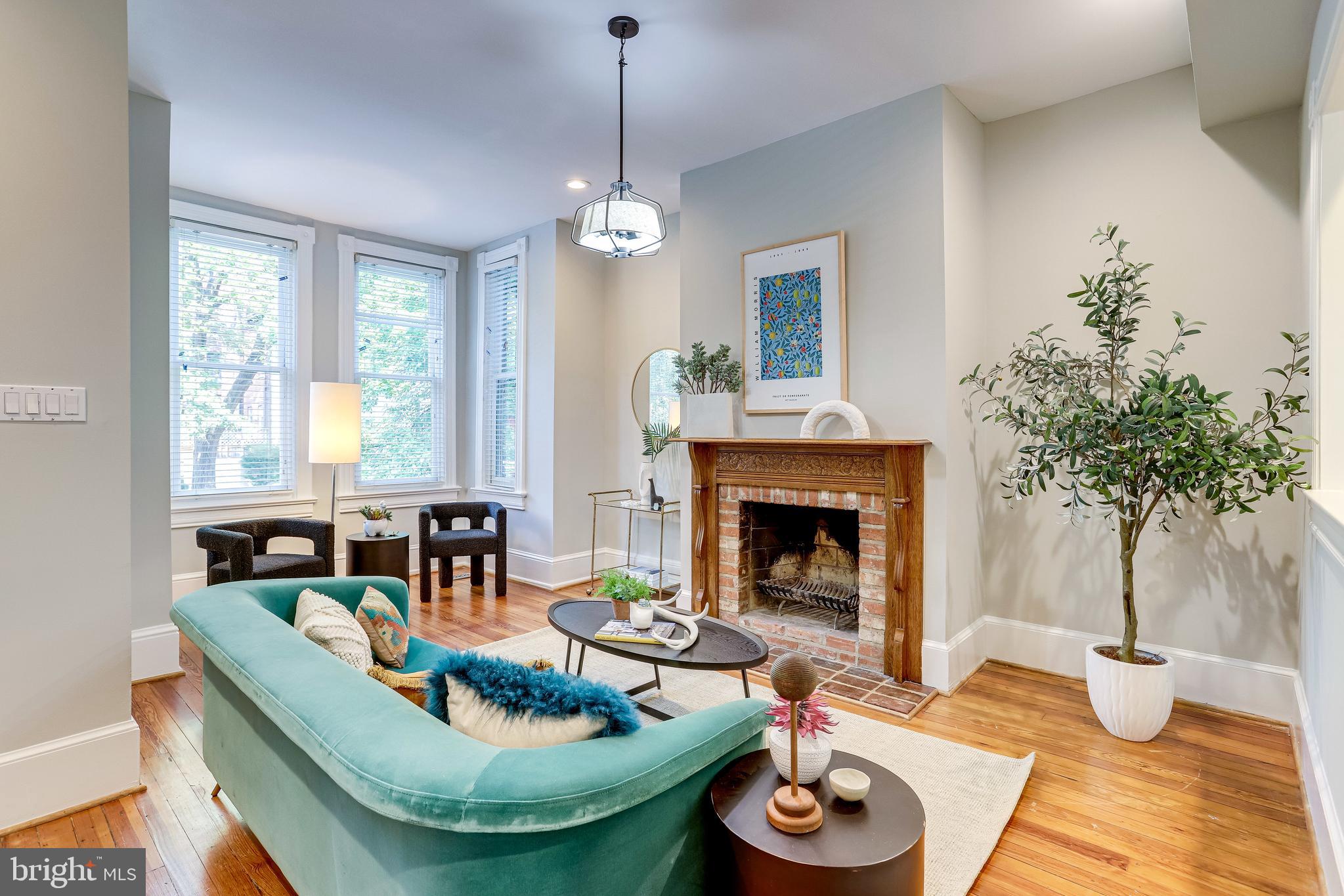 116 9th Street Southeast Washington, DC 20003 - Photo 8 of 56 Living room looking to large bay