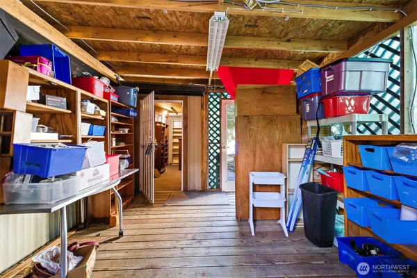 a view of storage and utility room