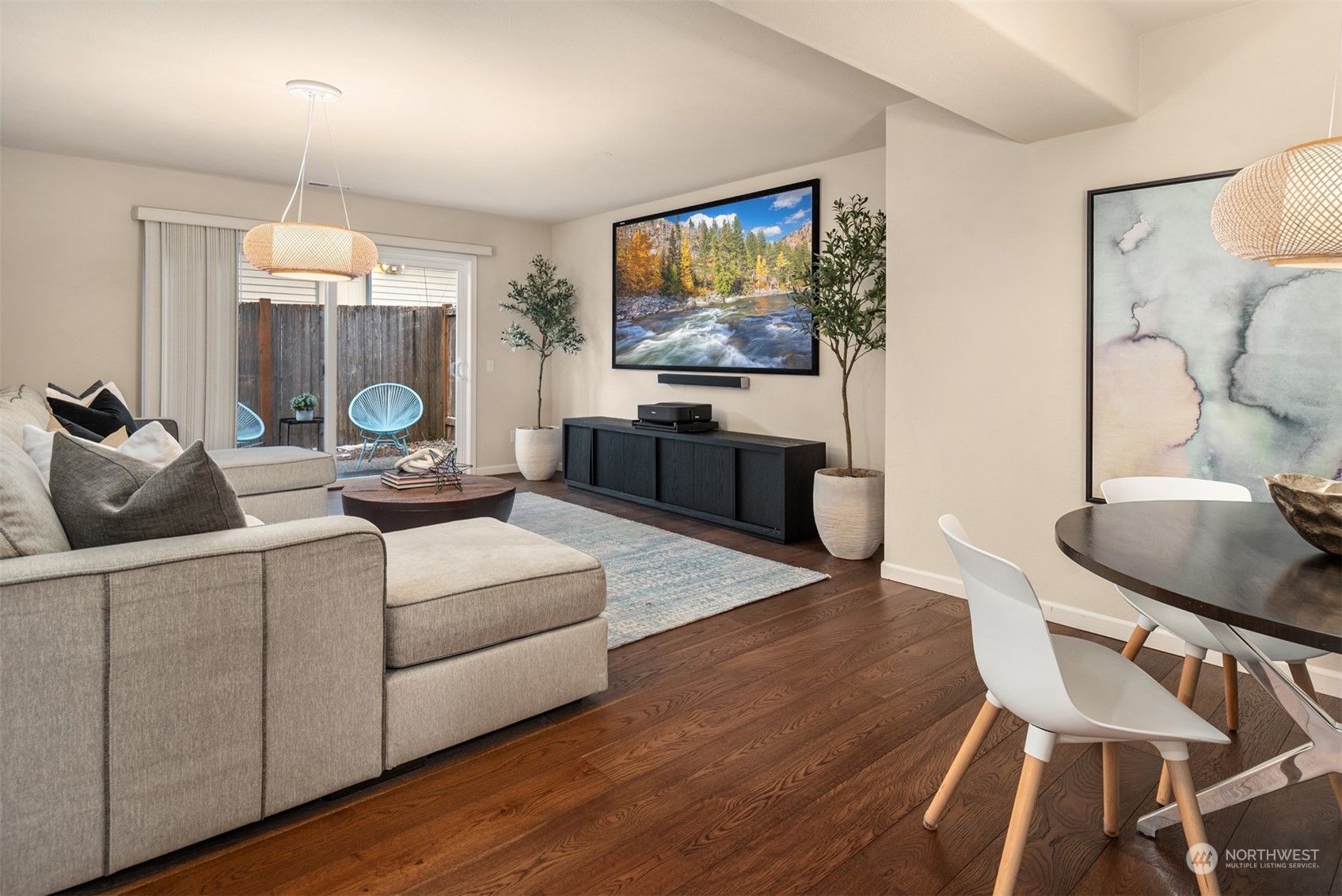 16034 68th Avenue West Edmonds, WA 98026 - Photo 15 of 32 a living room with furniture and a flat screen tv