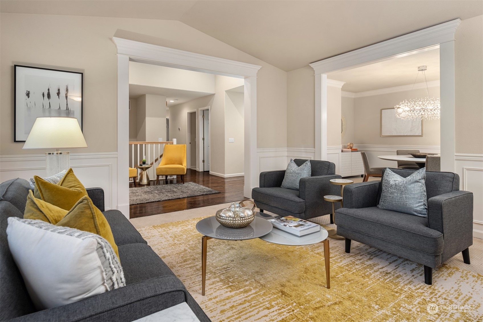16034 68th Avenue West Edmonds, WA 98026 - Photo 5 of 32 a living room with furniture and a lamp