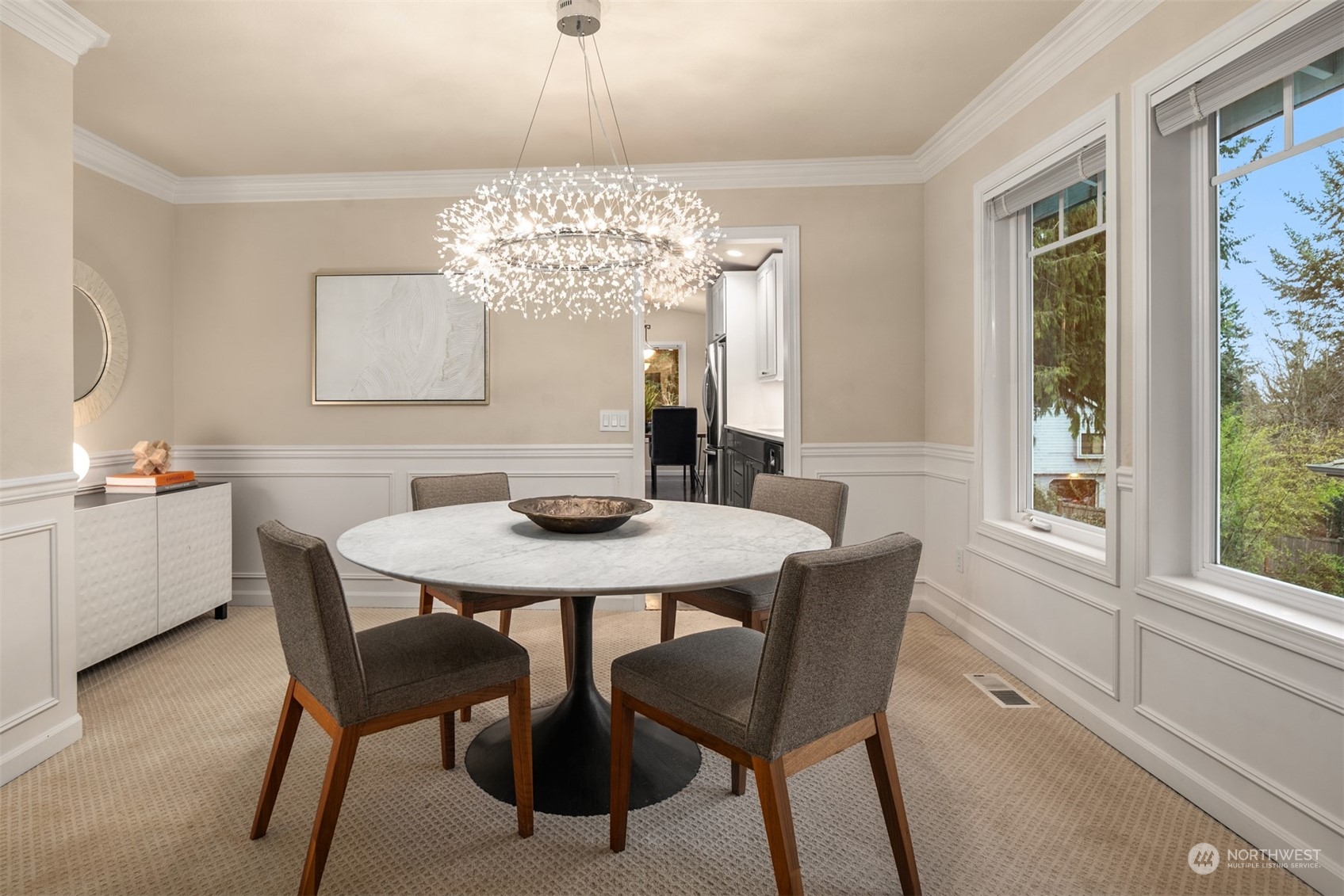 16034 68th Avenue West Edmonds, WA 98026 - Photo 7 of 32 a view of a dining room with furniture window and outside view