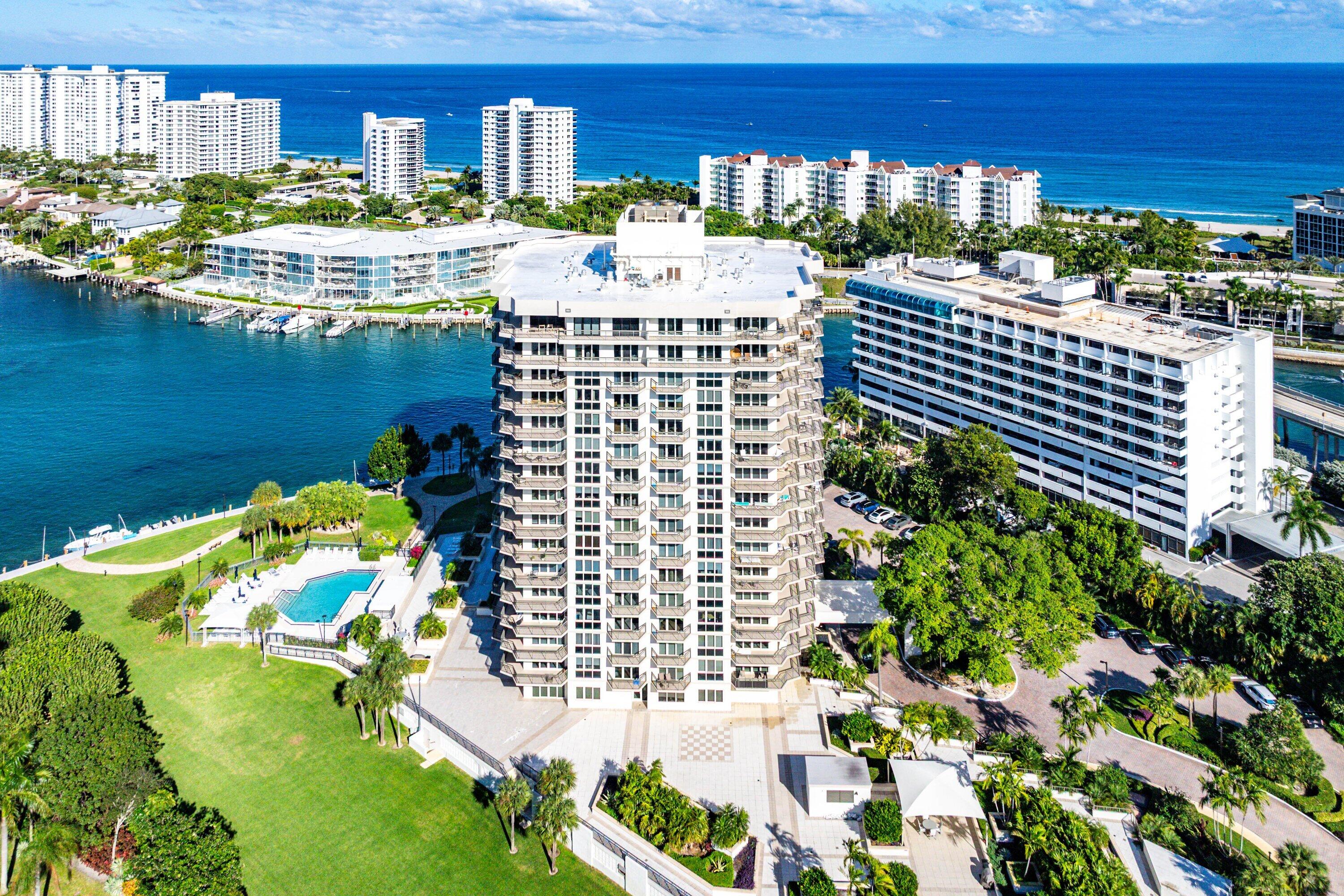 901 East Camino Real, Unit 15D Boca Raton, FL 33432 - Photo 36 of 42 a balcony with a garden and plants
