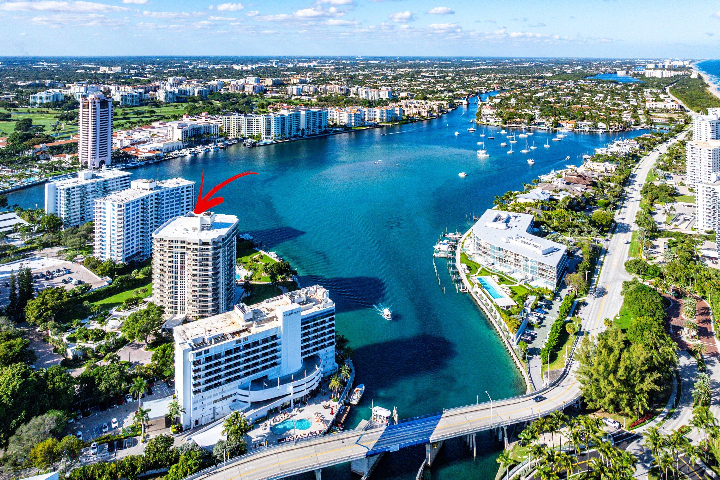 901 East Camino Real, Unit 15D Boca Raton, FL 33432 - Photo 39 of 42 a balcony with outdoor seating and city view