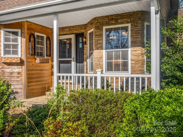front view of a brick house