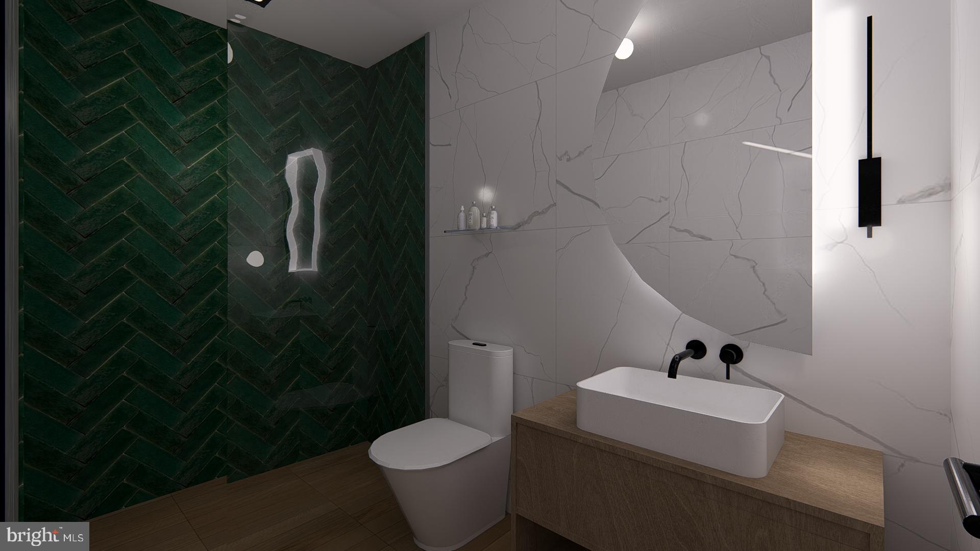 2429 Hartranft Street Philadelphia, PA 19145 - Photo 9 of 20 a bathroom with a sink toilet and shower