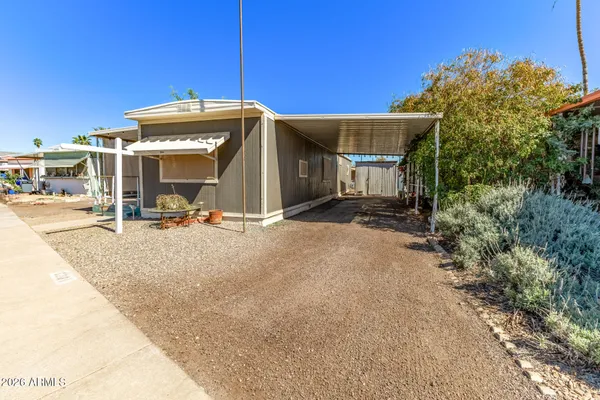 a view of a house with a outdoor space