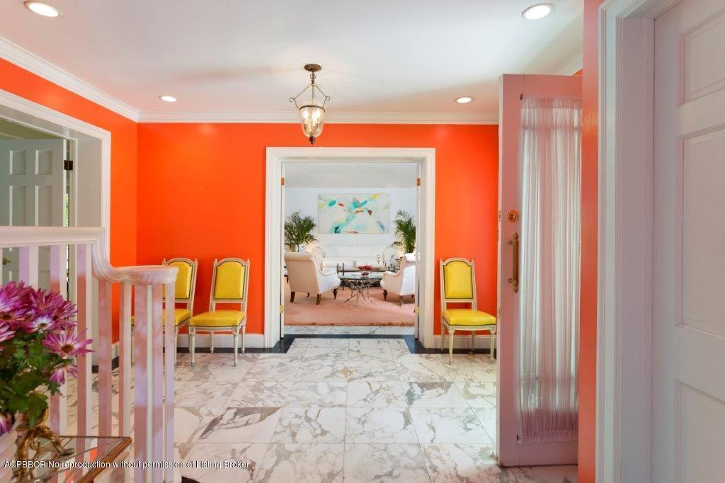 137 Dunbar Road Palm Beach, FL 33480 - Photo 5 of 18 Foyer to living room