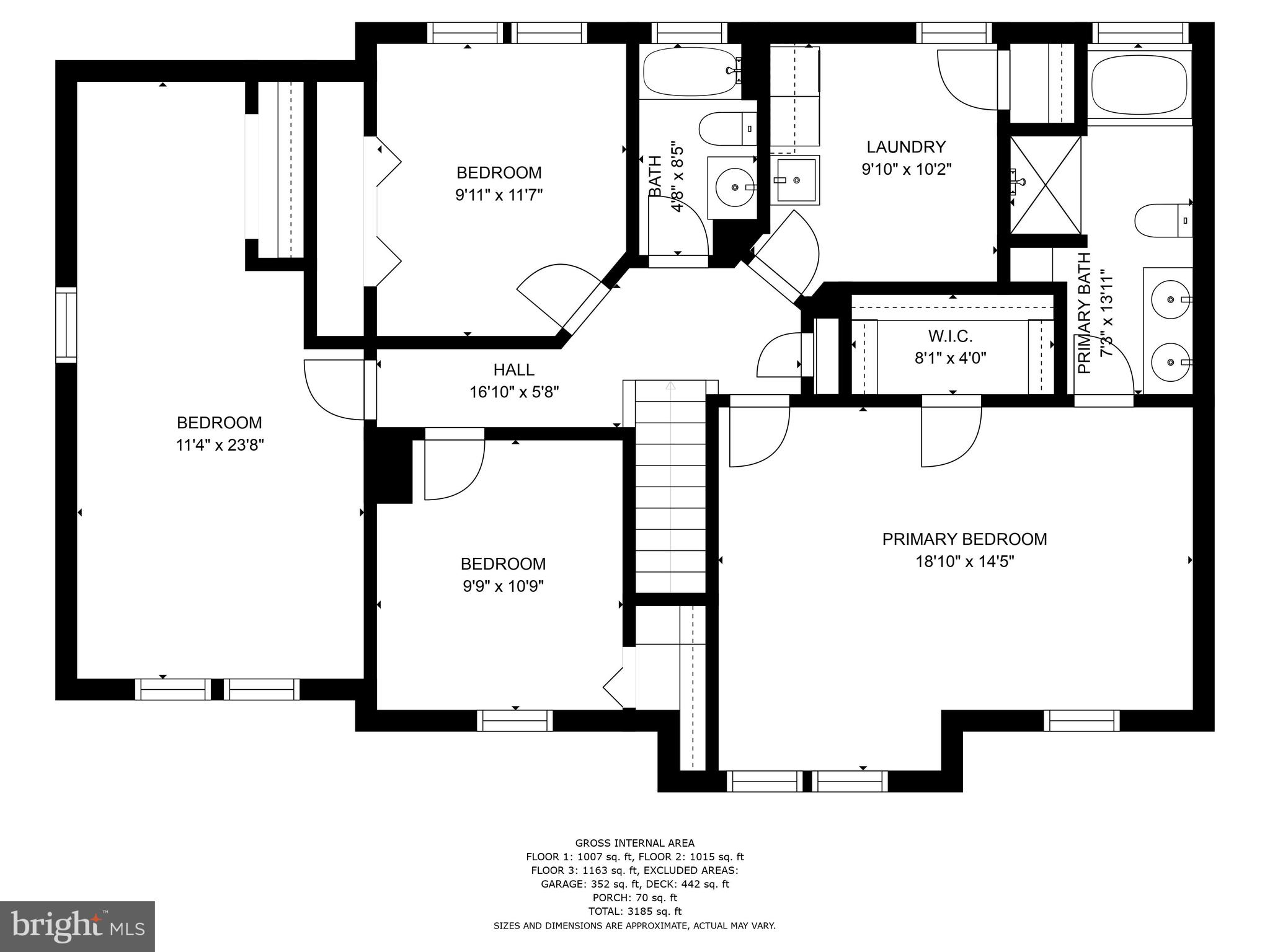 1406 Crossbow Road Mount Airy, MD 21771 - Photo 58 of 61 Upper Level Floor Plan