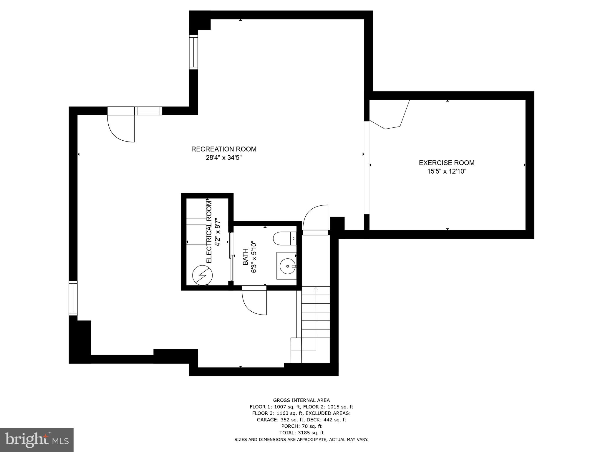 1406 Crossbow Road Mount Airy, MD 21771 - Photo 60 of 61 Lower Level Floor Plan