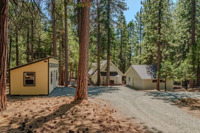 a view of a house with a balcony