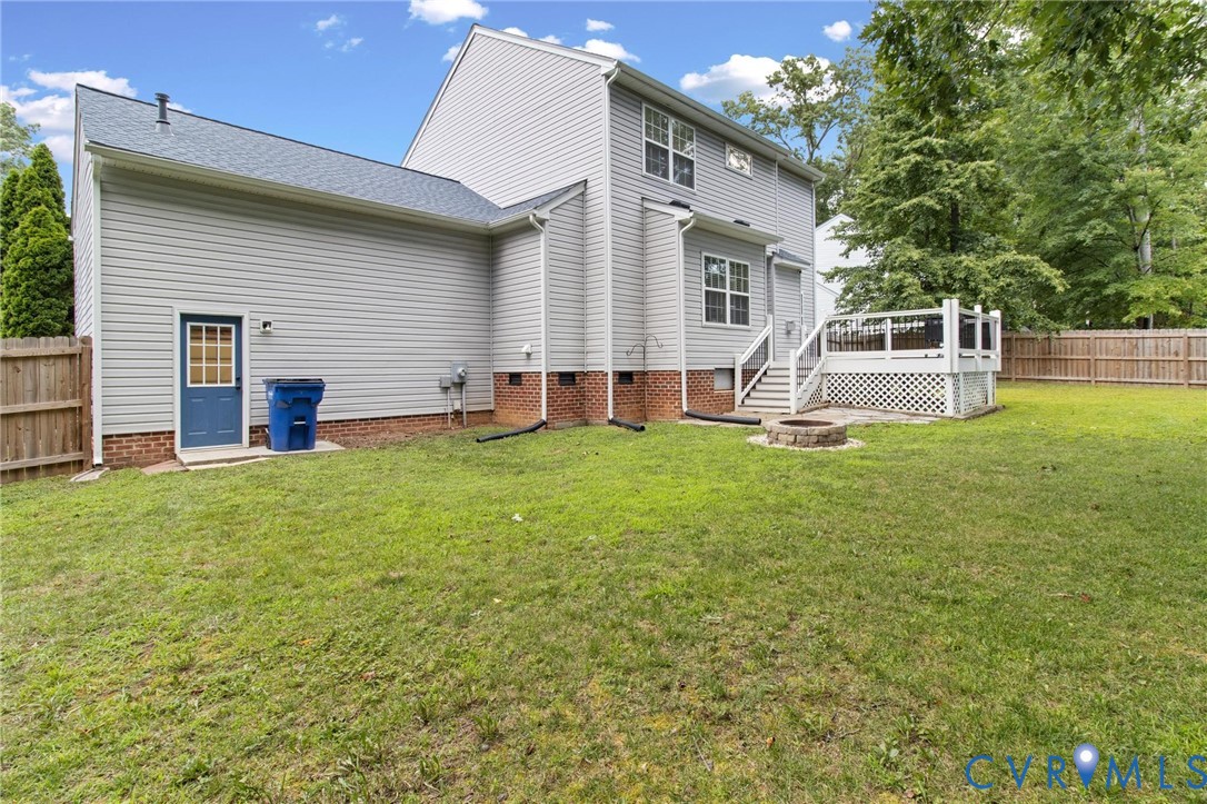 7807 Clover Ridge Place Chesterfield, VA 23832 - Photo 43 of 51 Expansive backyard featuring a large grass area, w