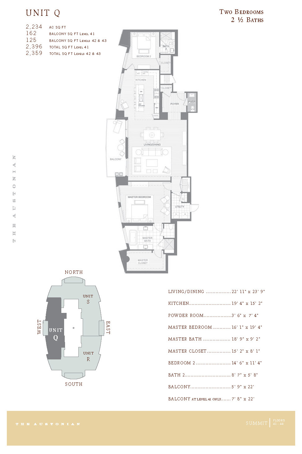 200 Congress Avenue, Unit 41Q Austin, TX 78701 - Photo 39 of 39 a picture of a floor plan