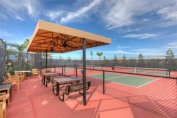 a view of a tennis court
