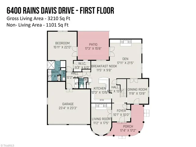 $575,000 | 6400 Rains Davis Drive, Kernersville, NC 27284