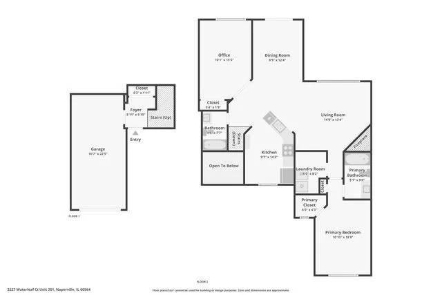$2,500 | 2227 Waterleaf Court, Unit 203, Naperville, IL 60564